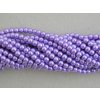 Korálky - voskované perle 4 mm fialová (DOVOZ)