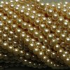 Korálky - voskované perle 6 mm krémová (DOVOZ)