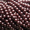Korálky - voskované perle 6 mm hnědá (DOVOZ)