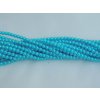 Korálky - voskované perle 4 mm - modré