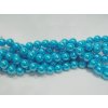 Korálky - voskované perle 10 mm modré