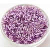 Korálky - rokajlové trubičky - fialové se stříbrným průtahem 4,5 mm