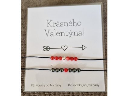 Valentýnské párové náramky