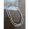 Minimalistický choker bílý a jiskřivý