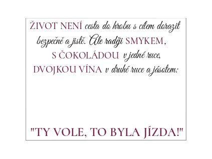 Život není cesta do hrobu