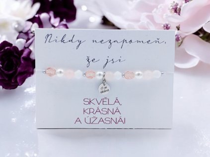 Náramek Nikdy nezapomeň, že jsi úžasná