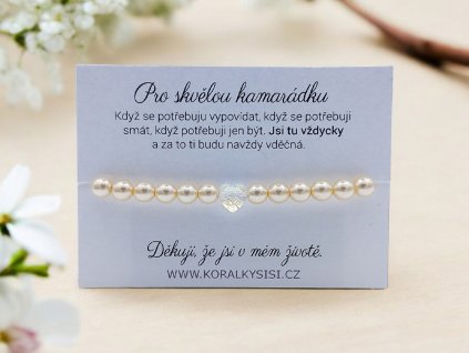 Náramek Perličky a Swarovski kamarádce