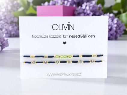 SET náramků Olivín
