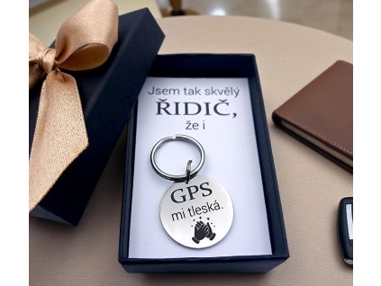 Klíčenka pro řidiče "GPS mi tleská"