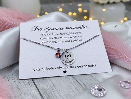 Náhrdelník S láskou a s krystalem