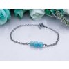 Náramek ocelový Amazonit