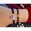 Set náramků Černá harmonie a srdce Swarovski