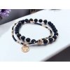 SET náramků Černá & rose gold – Andělská ochrana pro maminku