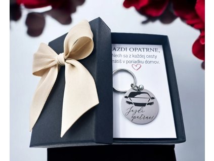 Kľúčenka Auto Jazdi opatrne
