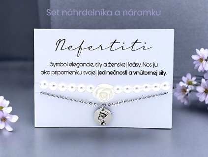 SET náhrdelníka a náramku Nefertiti
