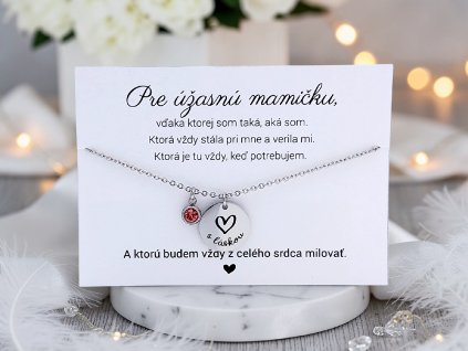 Náhrdelník S láskou a s kryštálom