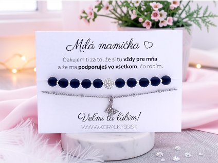 set naramkov pre mamicku ceske sklo ocel