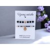 SET náramkov Čierna & rose gold – Anjelská ochrana pre sestru