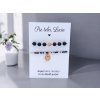 SET náramkov Čierna & rose gold – Anjelská ochrana s vlastným oslovením