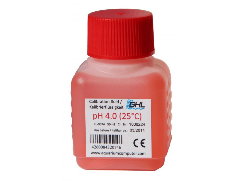 GHL pH 4 kalibračný roztok 50ml.