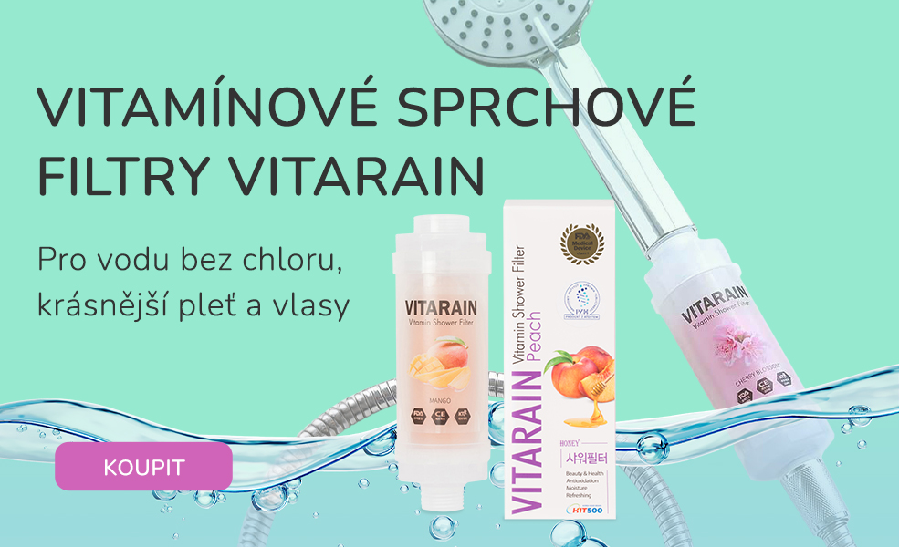 sprchové filtry vitarain evervita s vitaminem c bez chloru pro zdravou plet a vlasy
