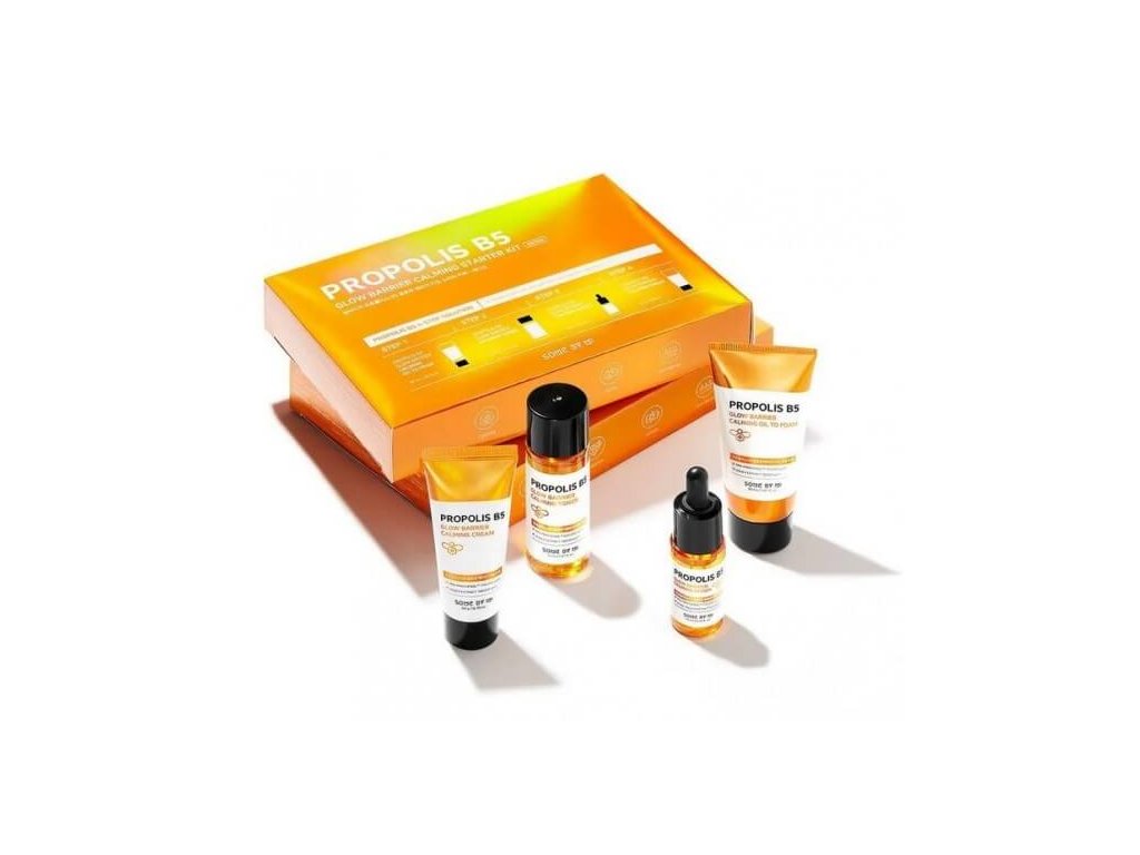 SOME BY MI - PROPOLIS TRIAL KIT - Sada čistící olej 30ml, toner 30ml, pleťové sérum 10ml, pleťová krém  20g korejska sada produktu s propolisem