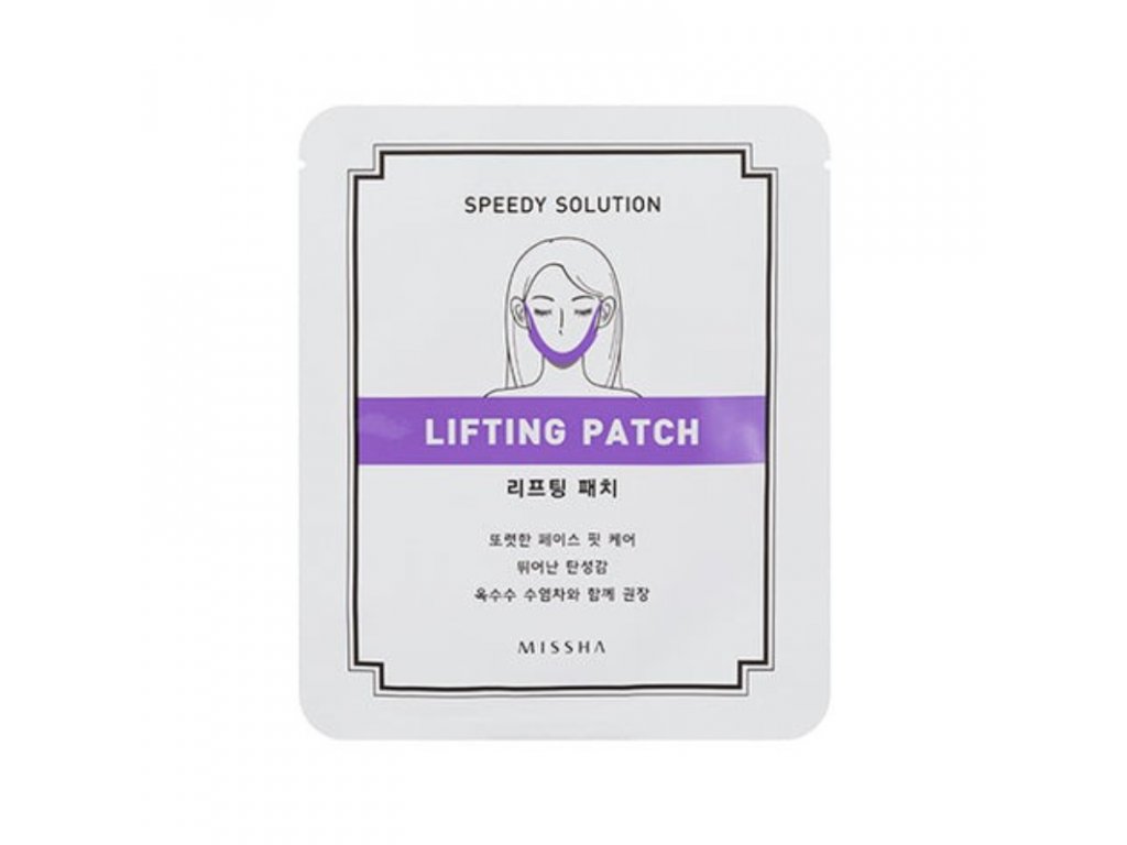 MISSHA - LIFTING PATCH - Modelovací liftingová maska - pásek 1 ks 8 g korejska kosmetika
