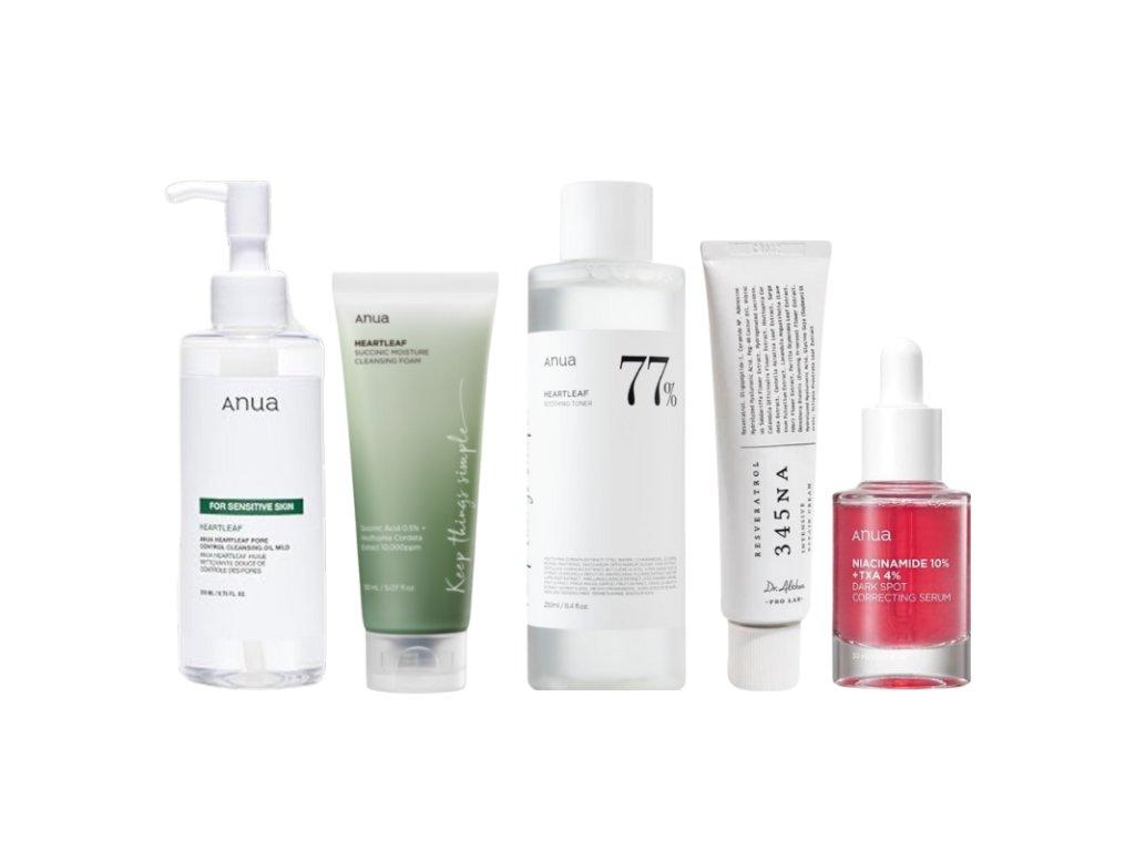 korejska kosmetika SADA PÉČE PRO AKNÓZNÍ PLEŤ Kompletní péče o aknózní pleť 5 produktů