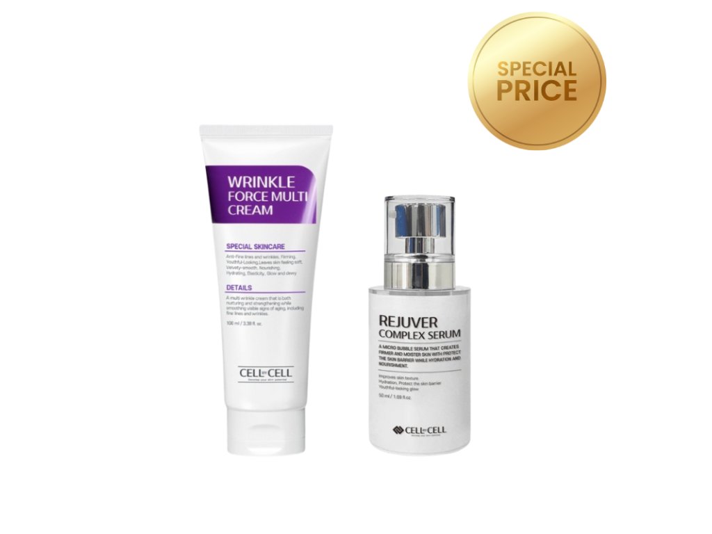 korejska kosmetika CELL BY CELL ANTI AGE COMBO Exkluzivní set pro omlazení a regeneraci pleti 2 produkty