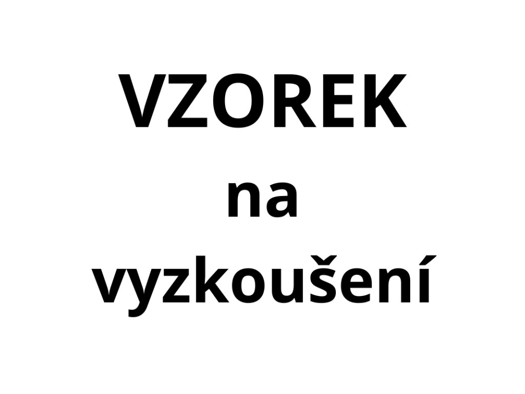 vzorek produktu na vyzkouseni