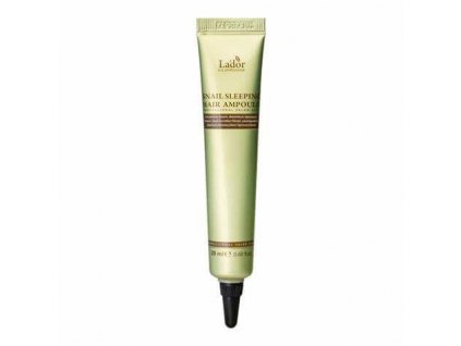 LADOR - SNAIL SLEEPING HAIR AMPOULE - Korejská bez oplachová noční kúra - 20 ml korejska kosmetika