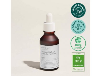 MARY&MAY - CITRUS UNSHIU + TREMELLA FUCIFORMIS SERUM - Korejské pleťové sérum 30ml korejska kosmetika