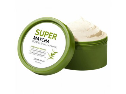 SOME BY MI - SUPER MATCHA PORE CLEAN CLAY MASK - Pleťová maska 100 g korejska maska na akne