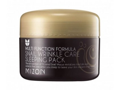 MIZON - SNAIL WRINKLE CARE SLEEPING PACK - noční pleťová maska se šnečím mucinem 80 ml korejska kosmetika