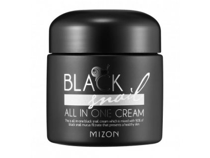 MIZON - BLACK SNAIL ALL IN ONE CREAM - pleťový krém se šnečím mucinem  75 ml korejska kosmetika