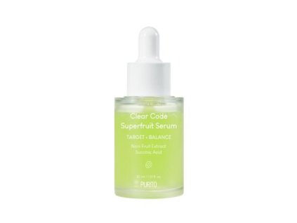 korejska kosmetika PURITO SEOUL CLEAR CODE SUPERFRUIT SERUM Čisticí sérum s noni ovocem a kyselinou jantarovou 30 ml2
