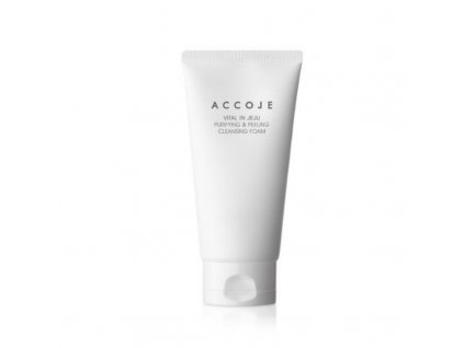 ACCOJE VITAL IN JEJU PURIFYING & PEELING CLEANSING FOAM Korejská čistící pěna 150 ml, korejska kosmetika, korejska krasa