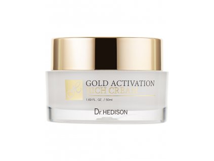 dr hedison gold activation rich cream luxusni krem s koloidnim zlatem 50 ml