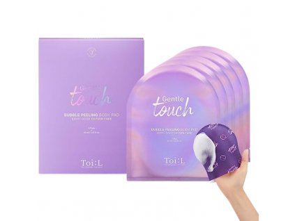 TOI:L - GENTLE TOUCH BUBBLE PEELING BODY PAD - Tělová peelingová rukavice 1 kus