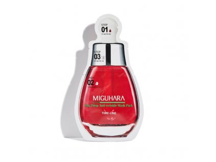 MIGUHARA -BIG 3 STEP ANTI WRINKLE MASK PACK - Korejská 3 fázová maska 25 ml korejska kosmetika