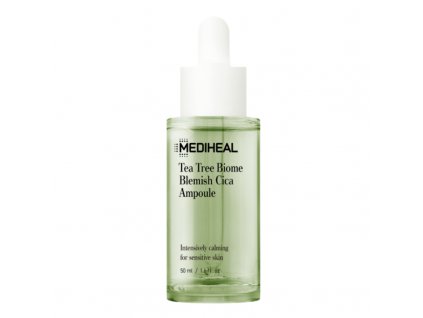 MEDIHEAL - TEA TREE BIOME BLEMISH CICA AMPOULE - Pleťové sérum na mastnou a problematickou pleť 50 ml korejska kosmetika