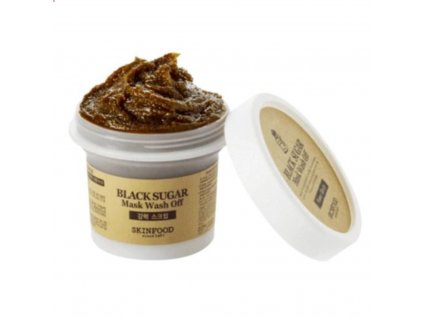 SKINFOOD - BLACK SUGAR MASK WASH OFF - Korejská maska na bázi černého cukru 100 g KOREJSKA KOSMETIKA