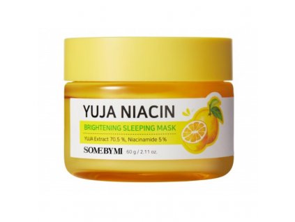 SOME BY MI - YUJA NIACIN MIRACLE BRIGHTENING SLEEPING MASK - Noční pleťová maska 60 ml korejska nocni maska