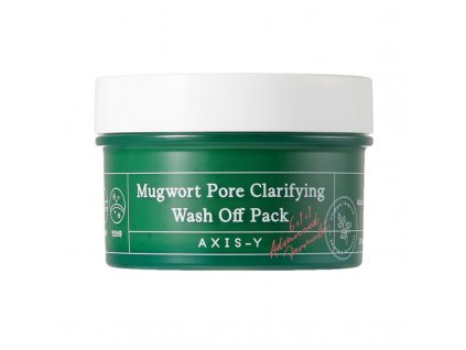 AXIS-Y - MUGWORT PORE CLARIFYING WASH OFF PACK - Čistící maska s pelyňkem 100 ml korejska kosmetika