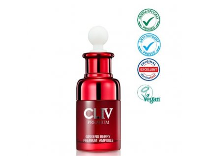 CLIV - GINSENG BERRY PREMIUM AMPOULE - VEGAN pleťové sérum 30 ml