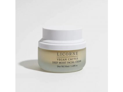 LICORNE - VEGAN CACTUS DEEP MOIS CREAM - VEGAN hydratační pleťový krém 50 ml korejska kosmetika