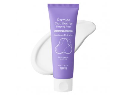 PURITO - DERMIDE CICA BARRIER SLEEPING PACK - Noční revitalizační maska  80 ml korejska kosmetika