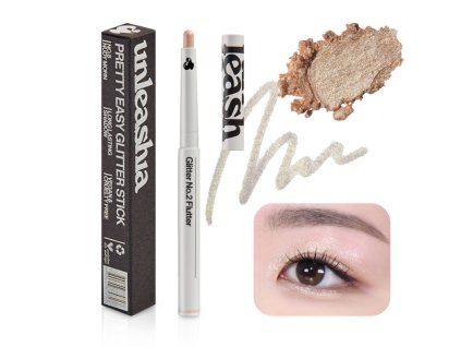 UNLEASHIA PRETTY EASY GLITTER STICK FLUTTER Třpytivá tužka na oči  liceni oci make up korejska kosmetika korejska krasa