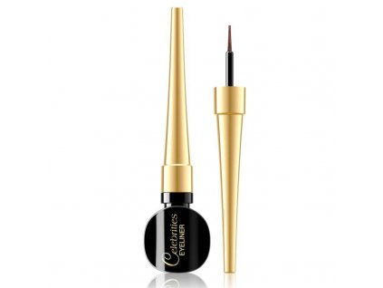 EVELINE COSMETICS CELEBRITIES EYELINER BROWN Tekuté oční linky hnědé4 ml