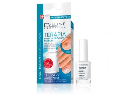 EVELINE COSMETICS NAIL THERAPY PROFESSIONAL AGANIST MYCOSIS Ochranný antibakteriální lak proti mykóze